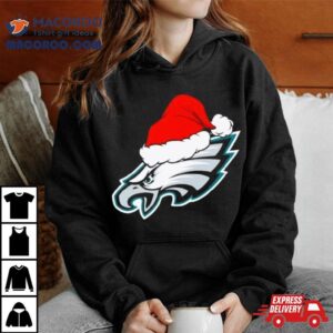 Philadelphia Eagles Logo Santa Hat Christmas Tshirt