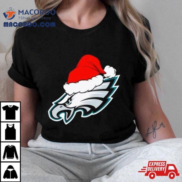 Philadelphia Eagles Logo Santa Hat Christmas 2023 Shirt