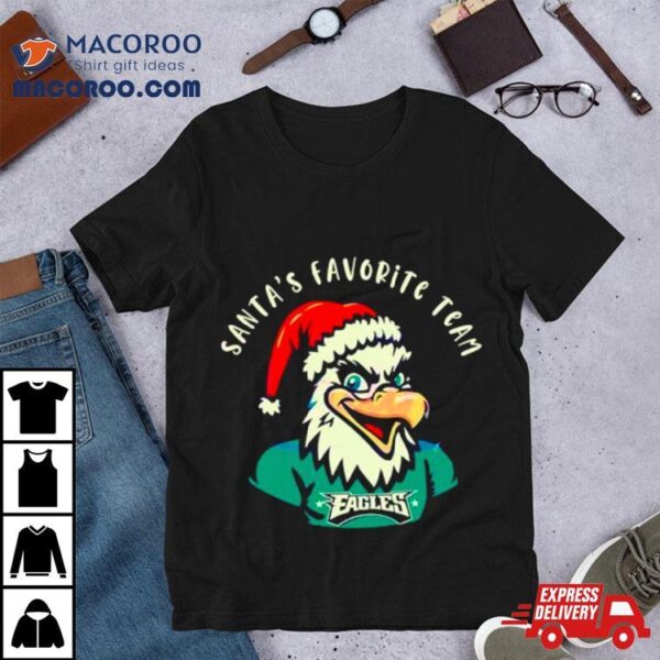 Philadelphia Eagles Santa Santas Favorite Team Shirt