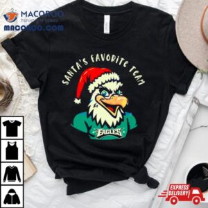 Philadelphia Eagles Santa Santas Favorite Team Tshirt