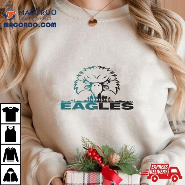 Philadelphia Eagles Skyline City 2023 T Shirt