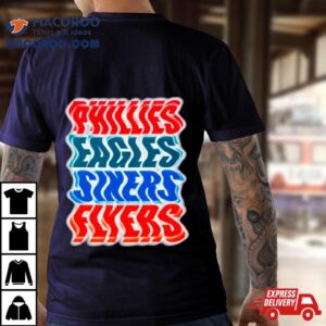 Phillies Eagles Sixers Flyers Logo Shirt