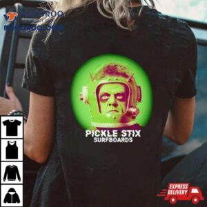 Pickle Stix Surfboards Spaceman Tshirt