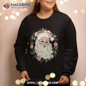 pink santa clause christmas sweatshirt sweatshirt 2