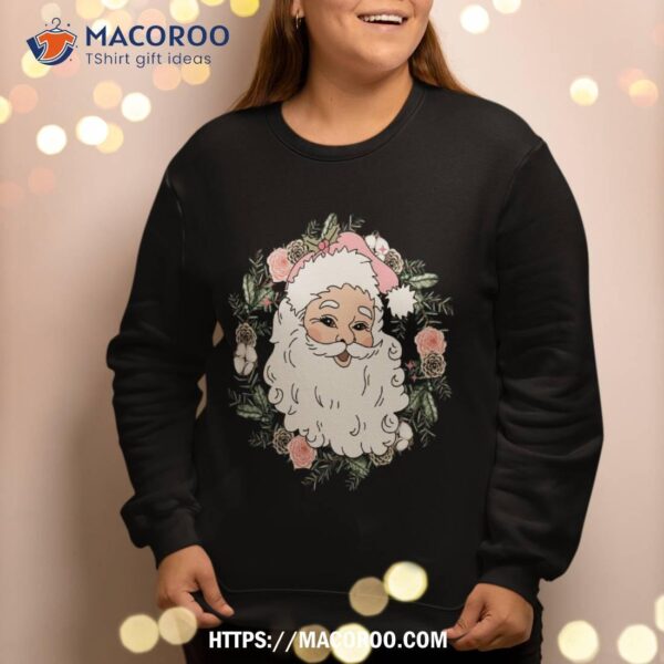 Pink Santa Clause Christmas Sweatshirt