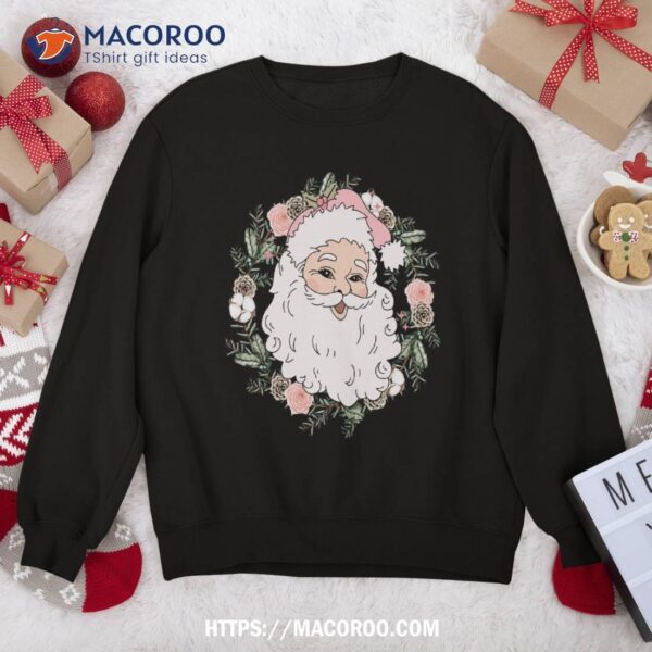 Pink Santa Clause Christmas Sweatshirt