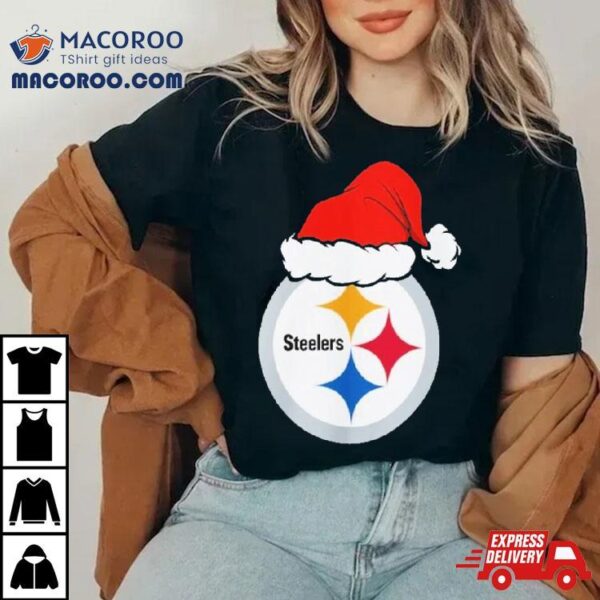 Pittsburgh Steelers Logo Santa Hat Christmas 2023 Shirt