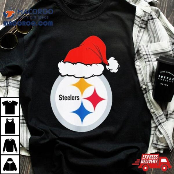 Pittsburgh Steelers Logo Santa Hat Christmas 2023 Shirt