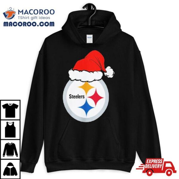 Pittsburgh Steelers Logo Santa Hat Christmas 2023 Shirt