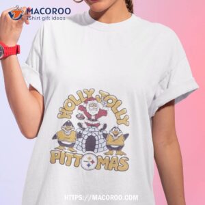 Pittsburgh Steelers Santa Claus Holly Jolly Pittmas Christmas T Shirt