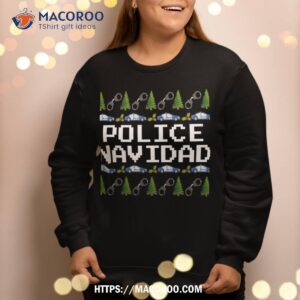 police navidad ugly sweater style xmas christmas sweatshirt sweatshirt 2
