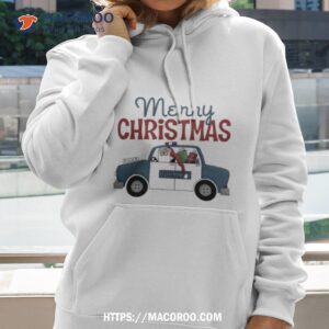 police officer merry christmas shirt hoodie 2