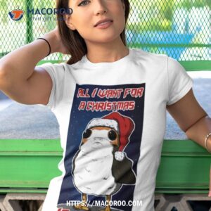 porg fan made christmas amp prints shirt tshirt 1
