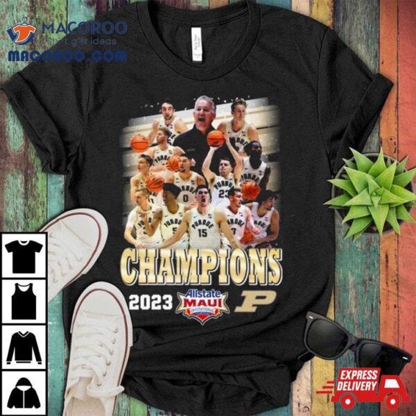 Purdue Boilermakers Allstate Maui Invitational 2023 Champions Shirt