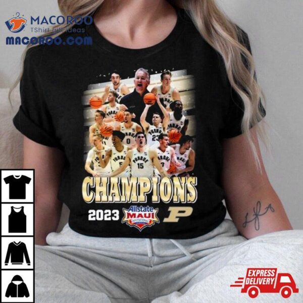 Purdue Boilermakers Allstate Maui Invitational 2023 Champions Shirt