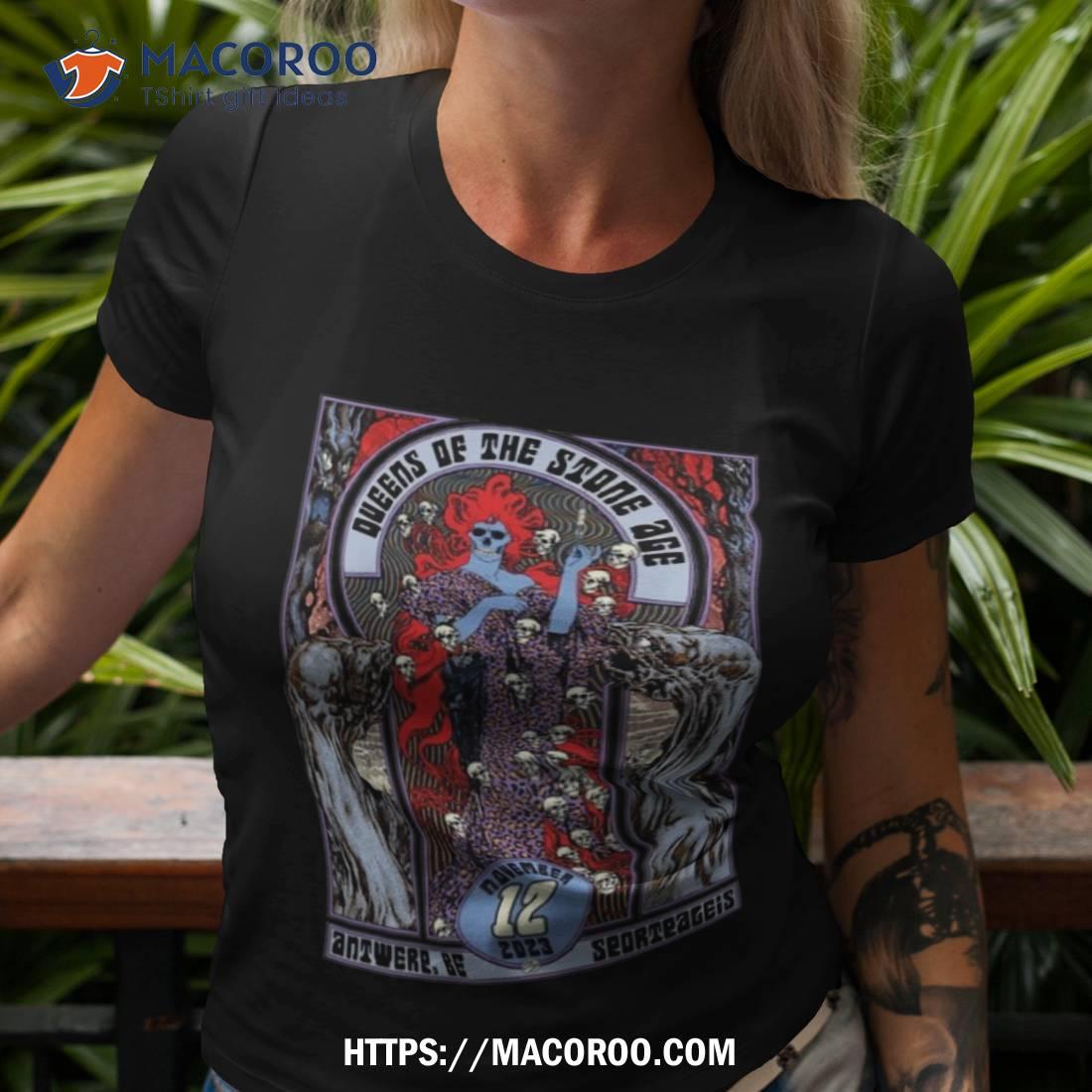 Queens Of The Stone Age Antwerp, Be, Sportpaleis Nov 12, 2023 Poster Shirt Queens Of The Stone Age Antwerp, Be, Sportpaleis Nov 12, 2023 Poster Shirt