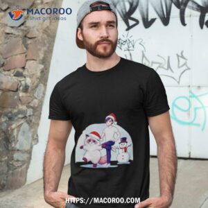 Ragdoll Cat Snowman Christmas Shirt