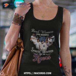 Real Women Love Baseball Smart Women Love The Detroit Tigers Players 2023 Tank Top 4