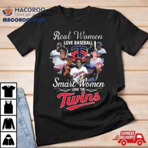 Real Women Love Baseball Smart Women Love The Minnesota Twins Mlb Vintage Tshirt