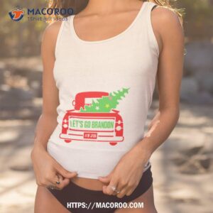 Red Truck Christmas Tree Let’s Go Brandon Fjb Shirt