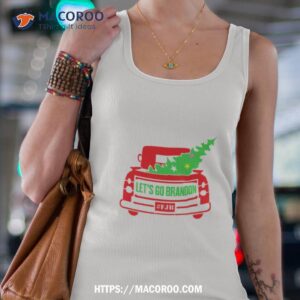 red truck christmas tree let s go brandon fjb shirt tank top 4