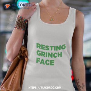 Resting Grinch Face Christmas Tank Top 4
