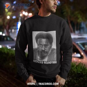 richard roundtree black and white shirt sweatshirt