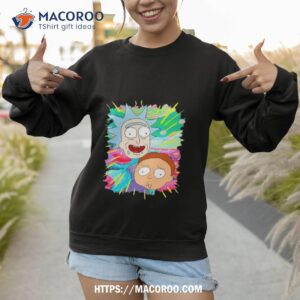 Rick And Morty Warp Face Sweatshirt