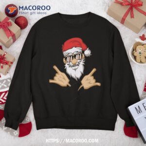 Rock N Roll Heavy Metal Santa Christmas Gift Sweat Sweatshirt