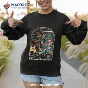 Rockin Around The Christmas Tree Skeleton Sweatshirt 1