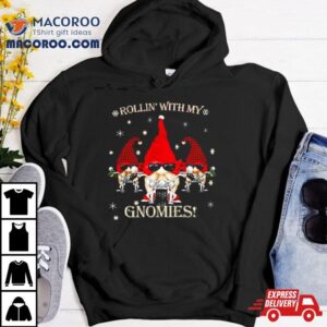 Rollin With My Gnomies Biker Christmas Tshirt