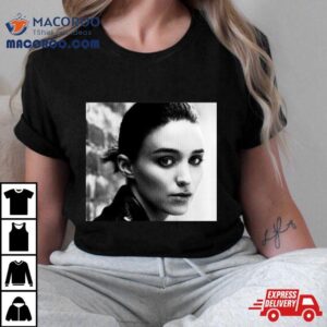 Rooney Mara Black And White Portrai Tshirt