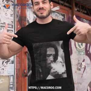 Rui Wearing Bob Marley Smoking Cigarette Shirt