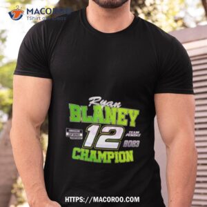 Ryan Blaney 2023 Nascar Cup Series Champion Tshirt