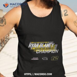Ryan Blaney Team Penske 2023 Nascar Cup Series Champion Speed Tank Top 3