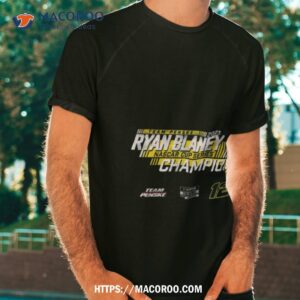 Ryan Blaney Team Penske 2023 Nascar Cup Series Champion Speed Tshirt