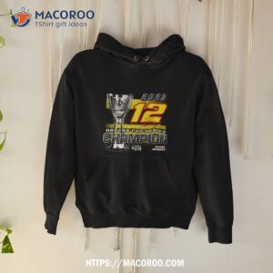 Ryan Blaney Team Penske 2023 Nascar Cup Series Champion Trophy Signature T Shirt