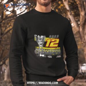Ryan Blaney Team Penske 2023 Nascar Cup Series Champion Trophy Signature T Shirt 2 Ryan Blaney Team Penske 2023 Nascar Cup Series Champion Trophy Signature Sweatshirt