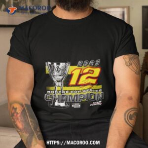 Ryan Blaney Team Penske 2023 Nascar Cup Series Champion Trophy Signature T Shirt Ryan Blaney Team Penske 2023 Nascar Cup Series Champion Trophy Signature T Shirt