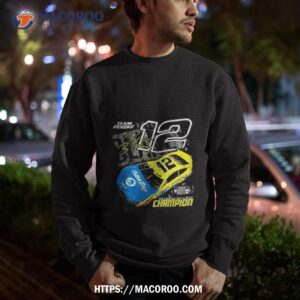 Ryan Blaney Team Penske Black 2023 Nascar Cup Series Champion Official Car Signature Sweatshirt