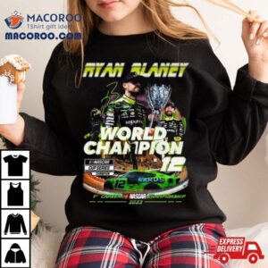 Ryan Blaney World Champion Nascar Cup Series Signature Tshirt