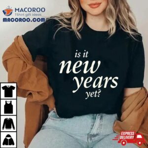 Sabrina Carpenter Updates Is It New Years Yet Black Sweat Tshirt