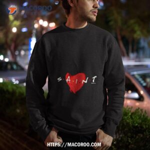saint michael heart shirt sweatshirt