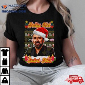 Saint Nic Christmas Nicholas Cage Tshirt