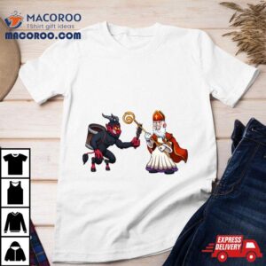 Saint Nicholas Vs Krampus Christmas Tshirt