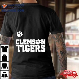 Sam Howell Wearing Clenson Tigers Tshirt