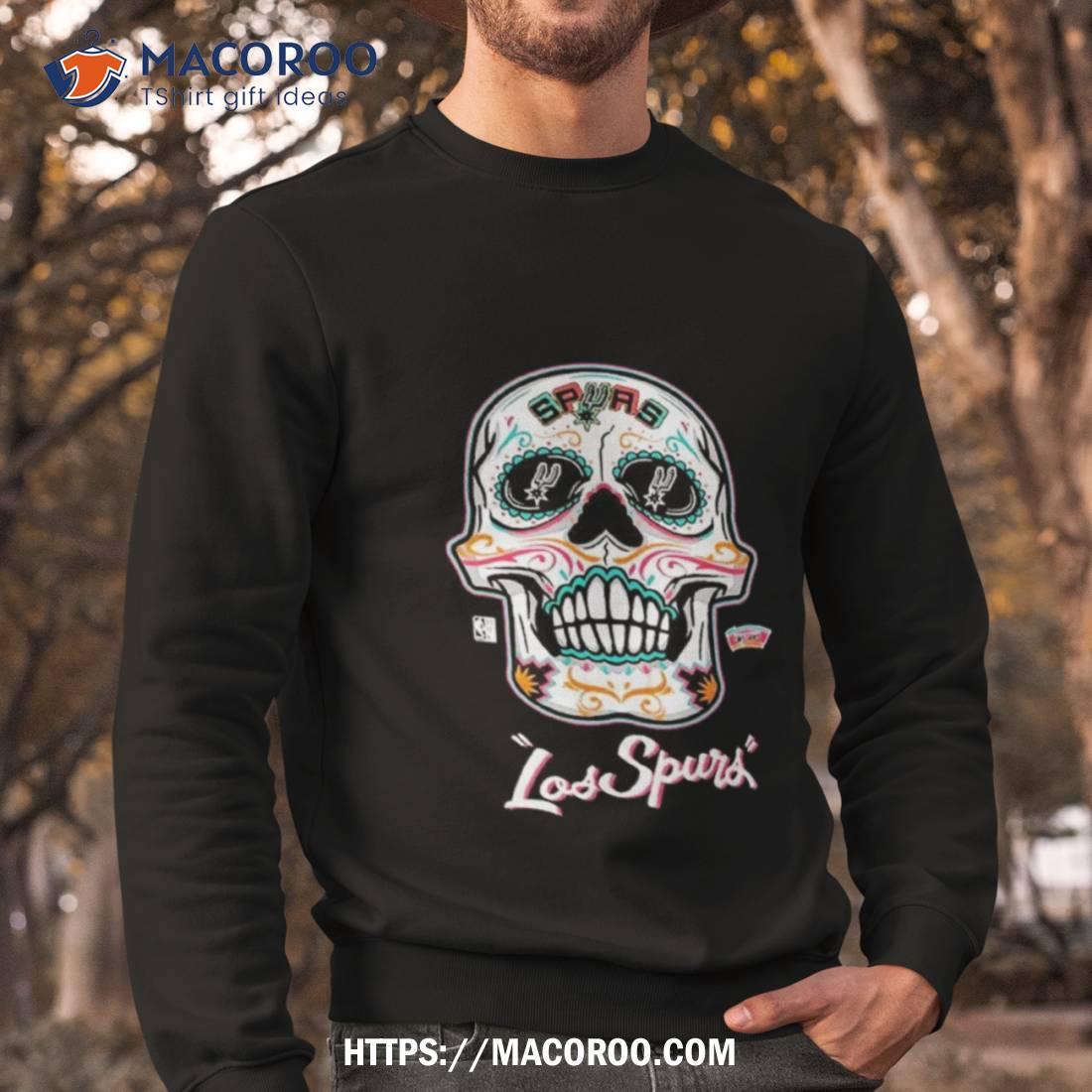 San Antonio Spurs Mitchell And Ness Sugar Skull Hometown Sweatshirt San Antonio Spurs Mitchell And Ness Sugar Skull Hometown Sweatshirt