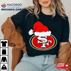 San Francisco 49ers Logo Santa Hat Christmas 2023 Shirt