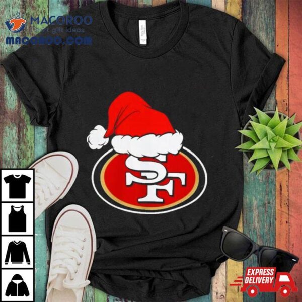 San Francisco 49ers Logo Santa Hat Christmas 2023 Shirt