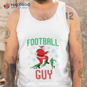 Santa And Elf Football Guy Ugly Christmas Tank Top